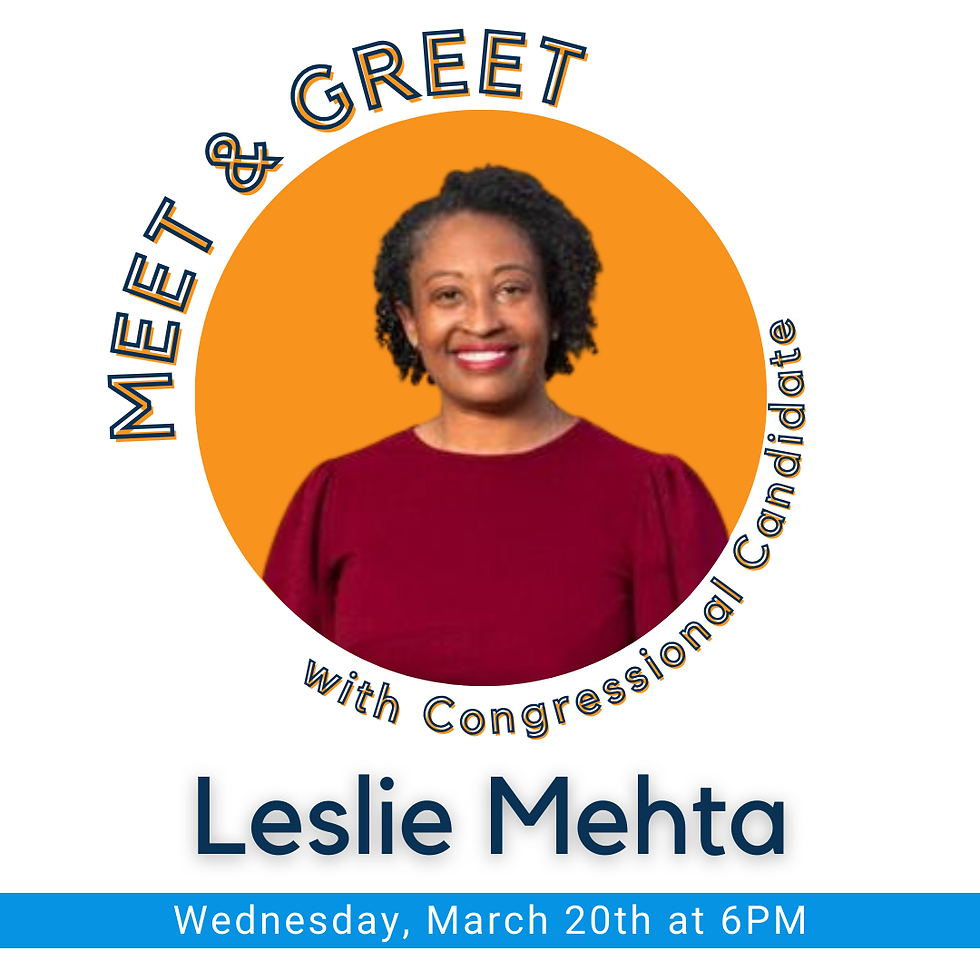 Meet & Greet with Leslie Mehta