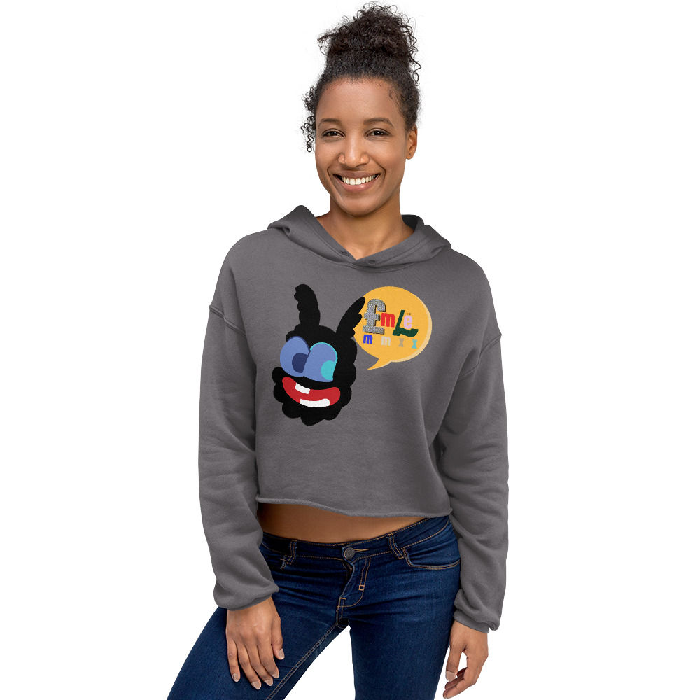 EMLE PEEPERS Graphic Crop Hoodie