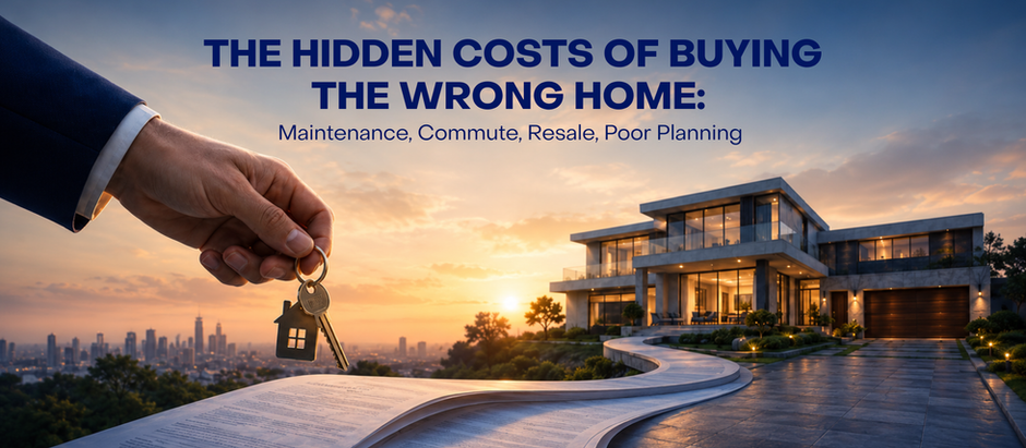 The Hidden Costs of Buying the Wrong Home: Maintenance, Commute, Resale, Poor Planning
