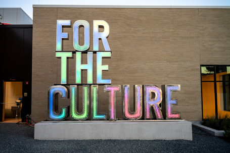 For The Culture Stainless steel and LED Lighting Sculpture