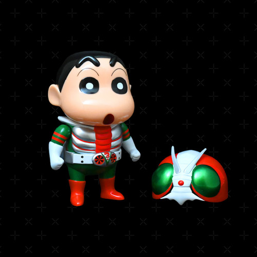 Shinchan X Masked Rider V3 －SOFT VINYL FIGURE | BestBeFore HK