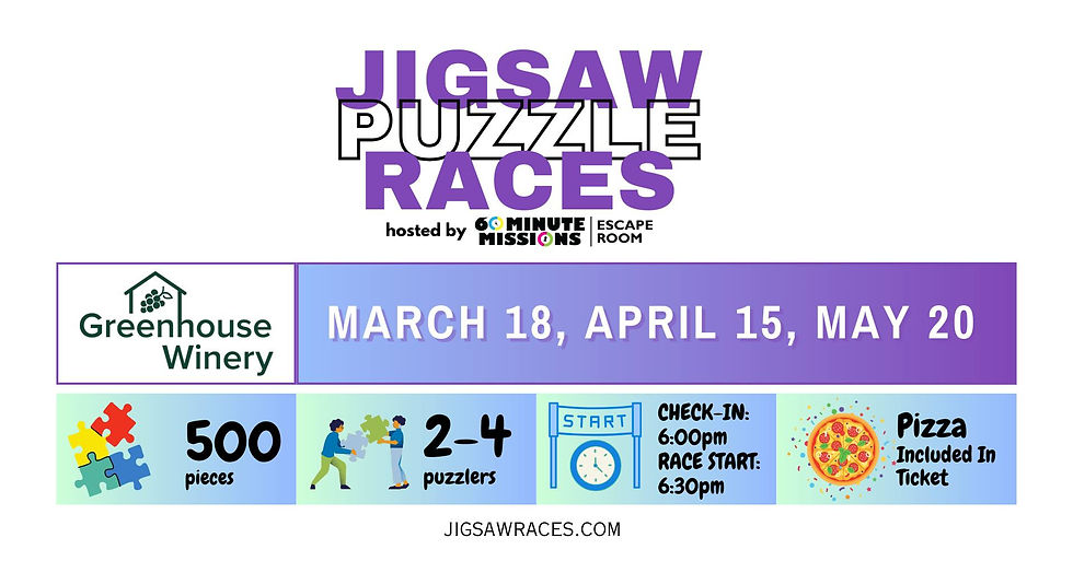 Puzzles and Pinot Jigsaw Puzzle Race