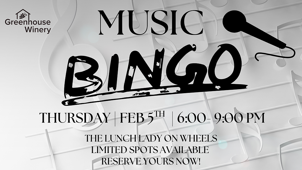 Music BINGO at the Winery