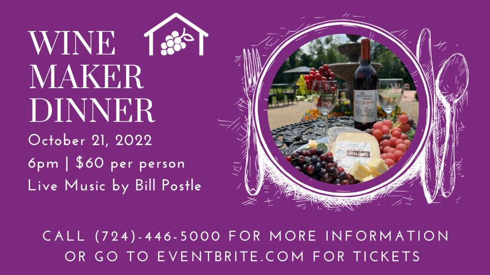 Wine Maker Dinner Greenhouse Winery