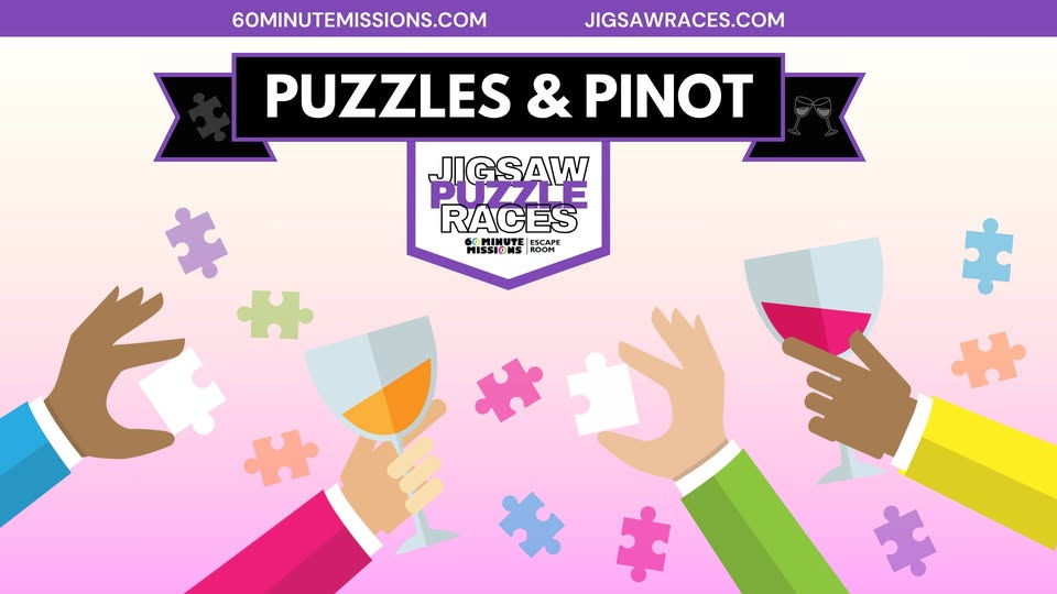 Puzzles and Pinot Jigsaw Puzzle Race