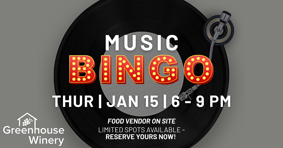 Music BINGO at the Winery