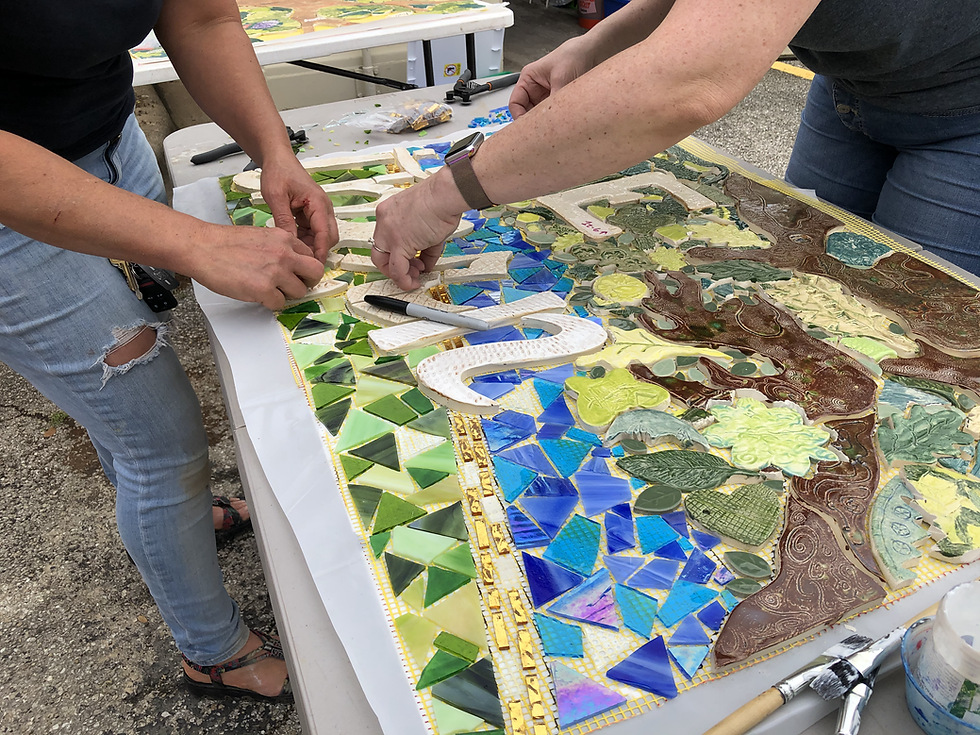 Gluing Glass to Mesh