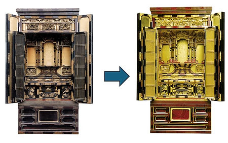 仏壇・仏具・御本尊様などの塗り替え