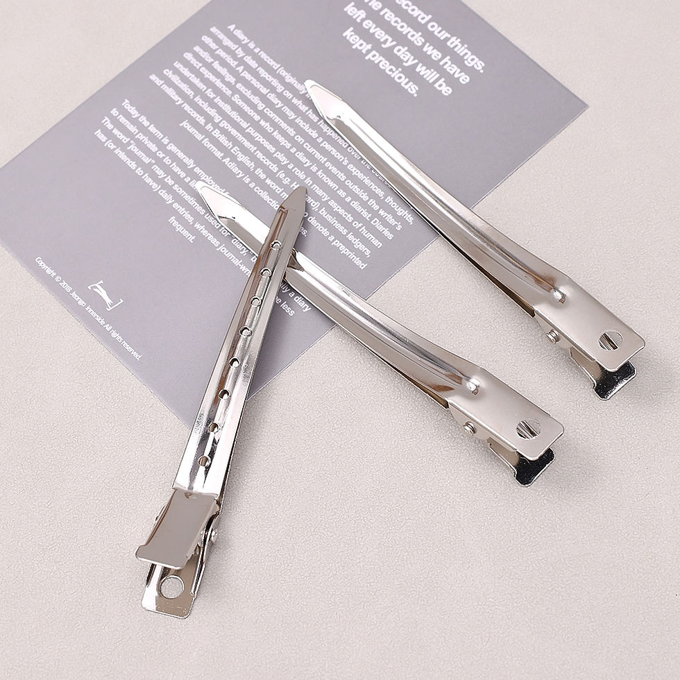 Thumbnail: Hair Care Clips Stainless Steel Hairdress Section Headwear DIY Metal Hairpin Gir