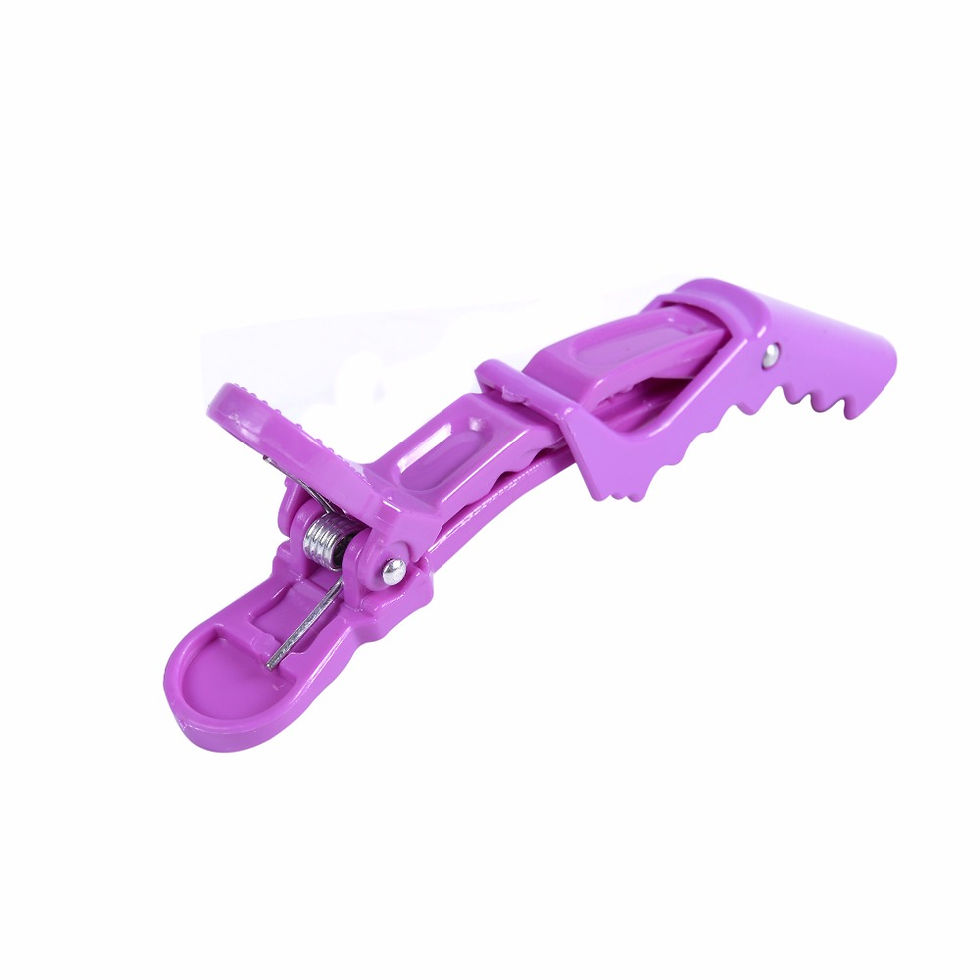 Thumbnail: 5Pcs/pack Hairdressing Clamps Claw Clip Hair Salon Plastic Crocodile Barrette Ho
