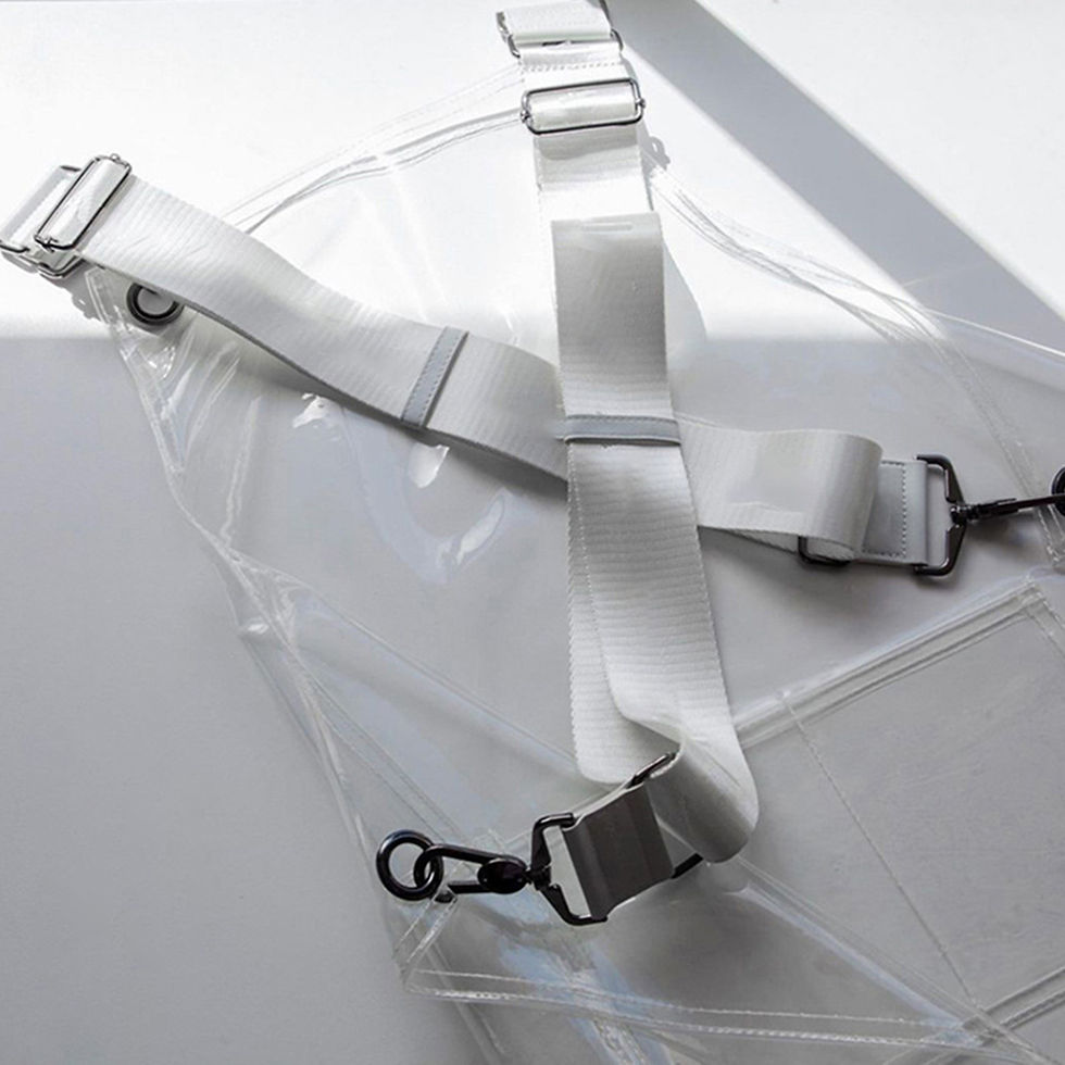 Thumbnail: Fashion Barber Apron Reusable Waterproof Transparent Apron Unisex TPU for Kitche