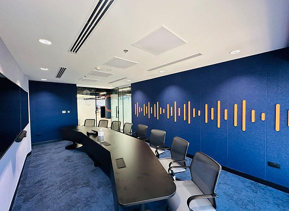 GN Audio Dubai boardroom designed for meetings and presentations