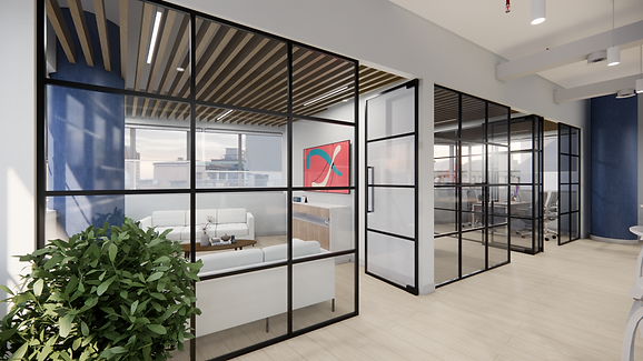 Commonwealth Framed Glass Render