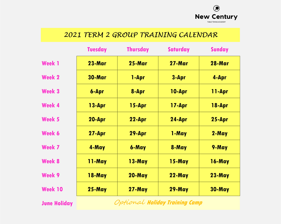 2021 Group Training Calendar (Term 2).pn