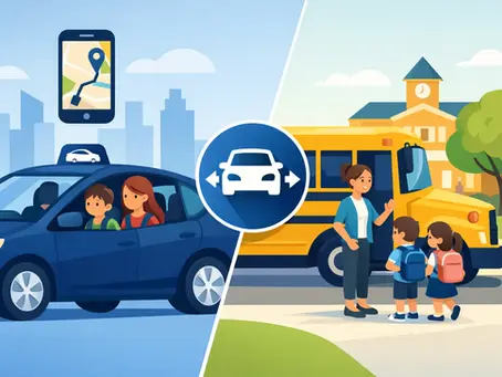 Rideshare vs Child Transport for School