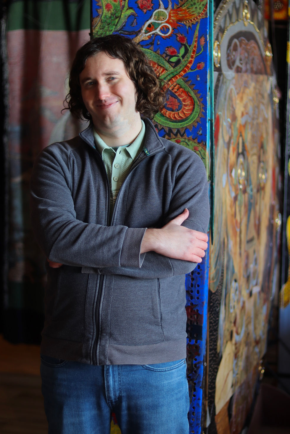 Credits: Nicole Wloszek-Therens. Writer and director John Dickson. The group describes him as “the pure glue that holds the team together.”