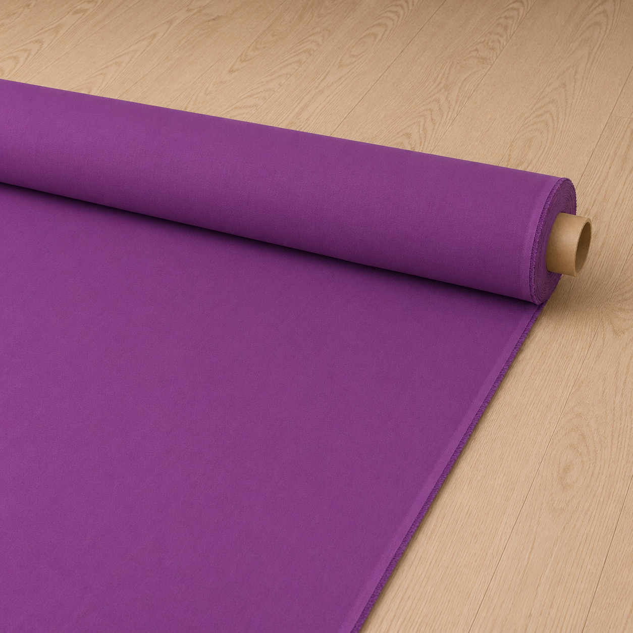 Plain Dyed Linen Cotton Deadstock Hyacinth Violet