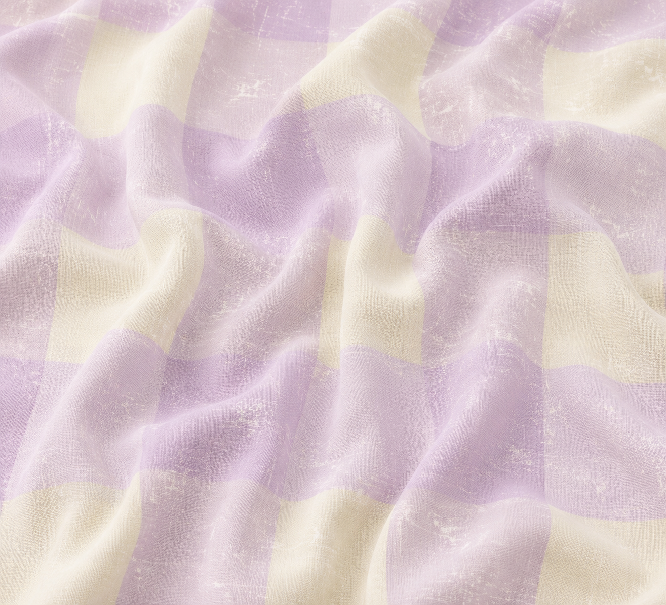 Grunge Gingham Lavender