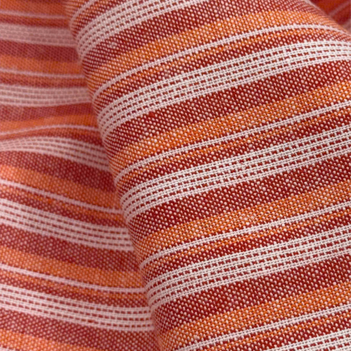 Mandarin Linen Stripe