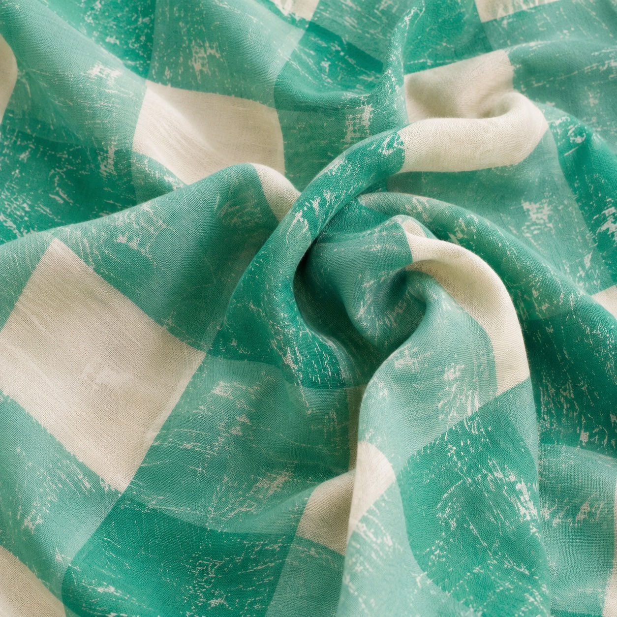 Grunge Gingham Vivid Green
