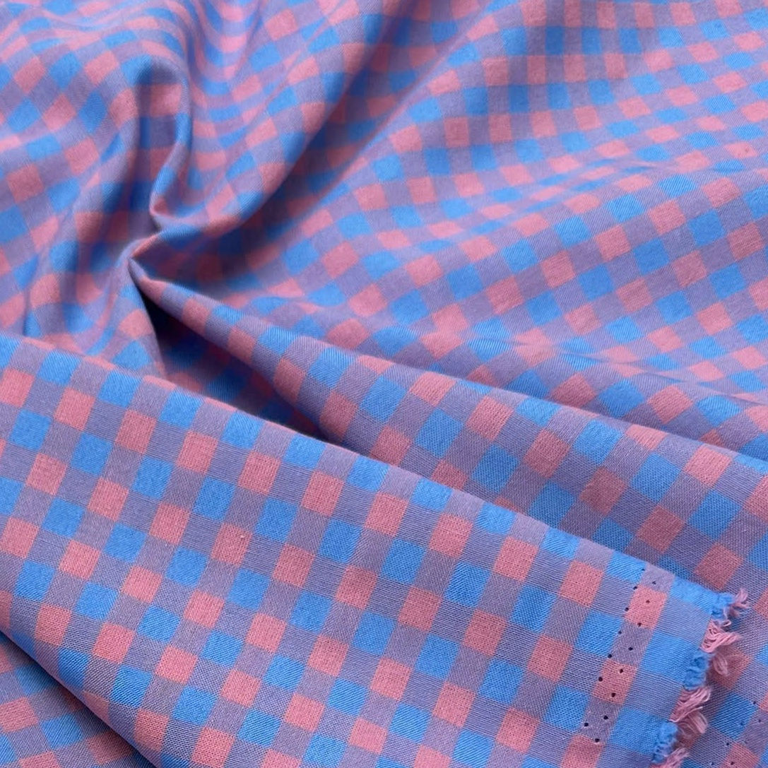 Seersucker Gingham Berry Violet