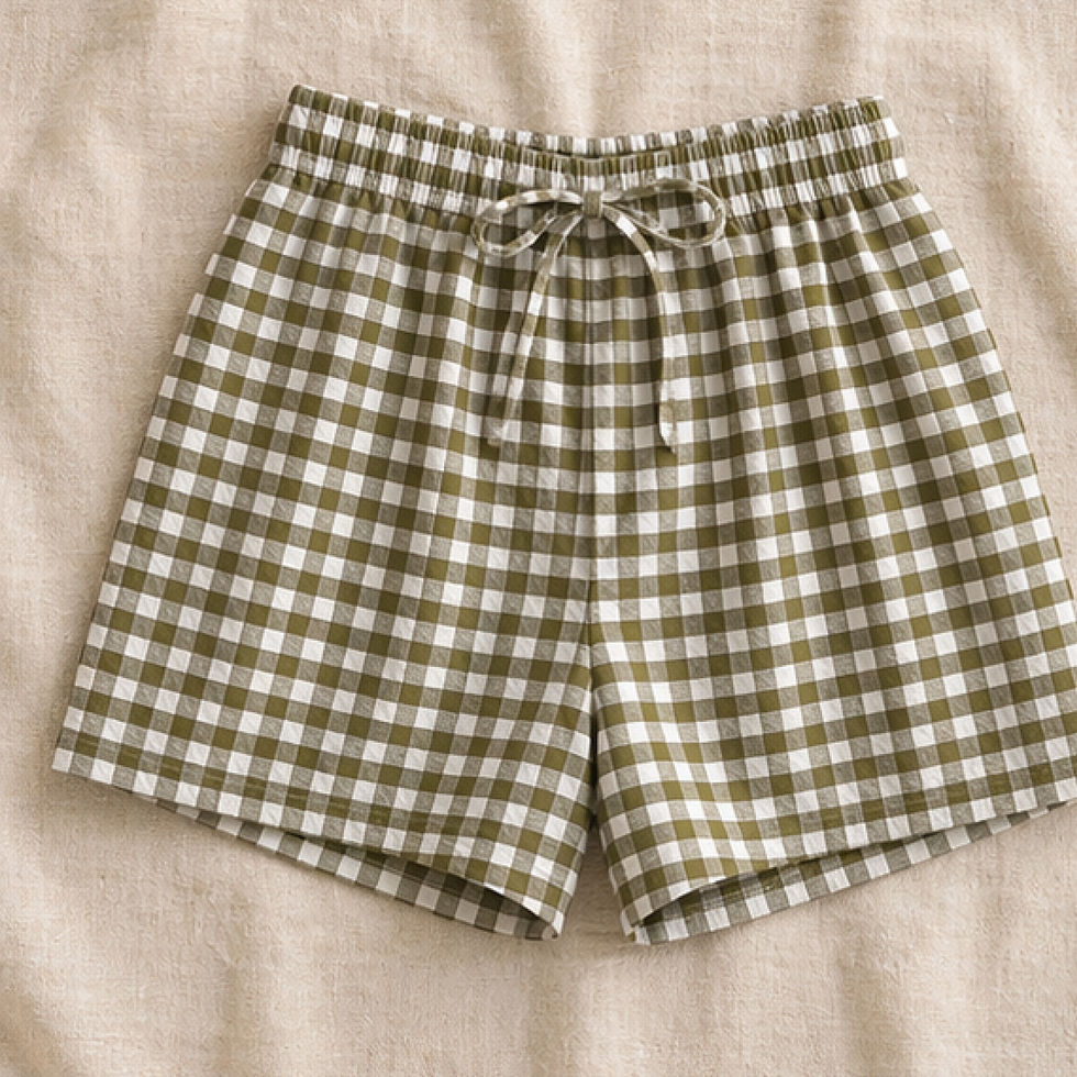 Thumbnail: Seersucker Gingham Olive 