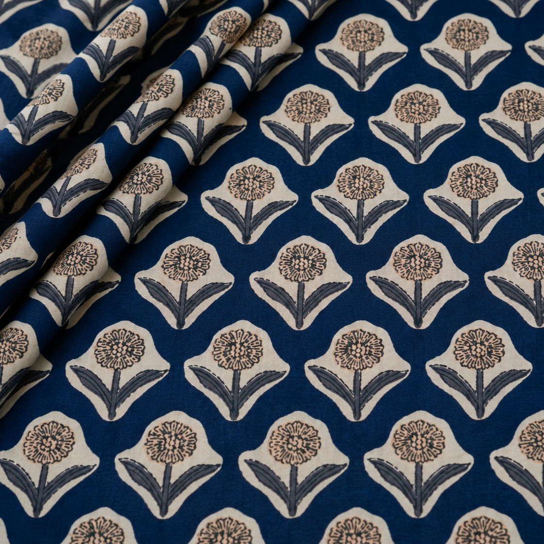 Block Printed Floret Ink