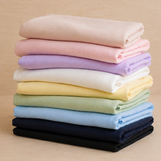 Pile soft pastel fabric