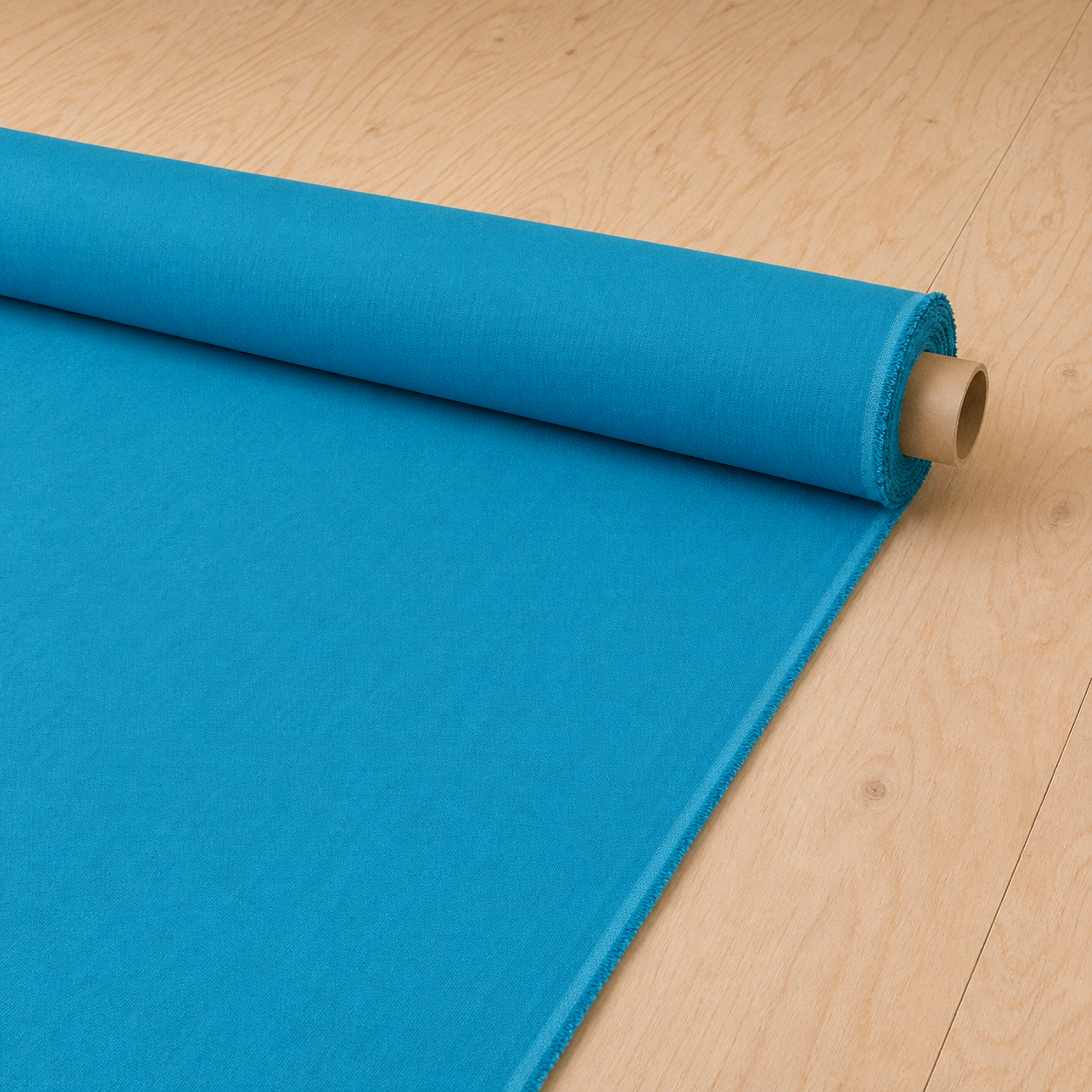 Linen Cotton Deadstock Horizon Blue