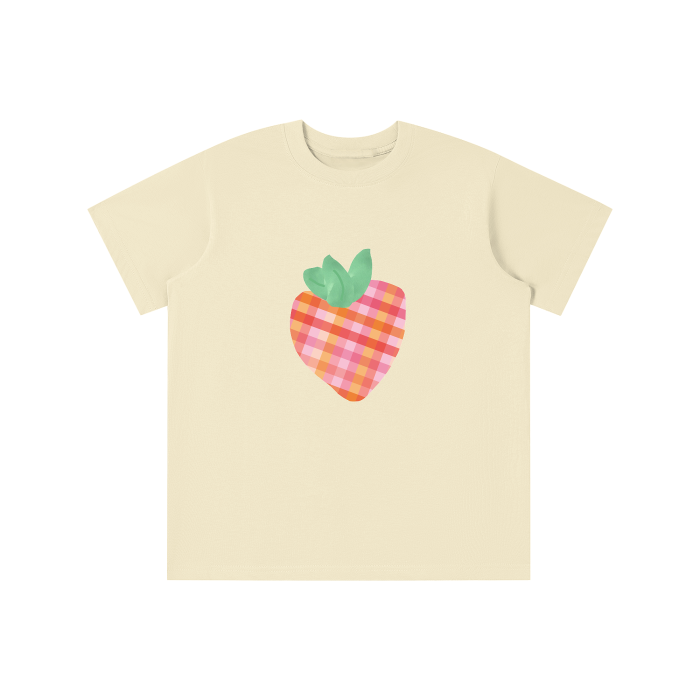 Gingham Strawberry Essential Kids' T-shirt