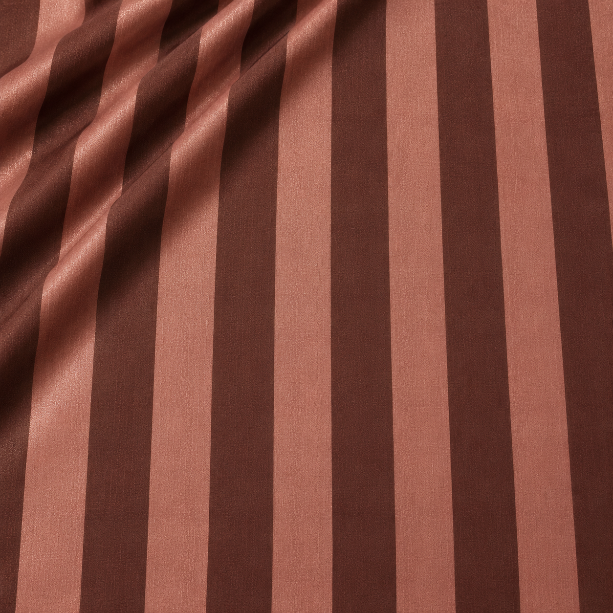 Screen Printed Wide Stripe - Chocolate Copper
