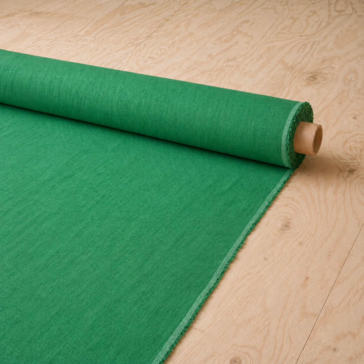 Linen Cotton Deadstock Kelly Green
