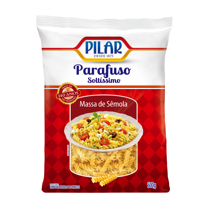 Macarrão Parafuso Pilar 500g
