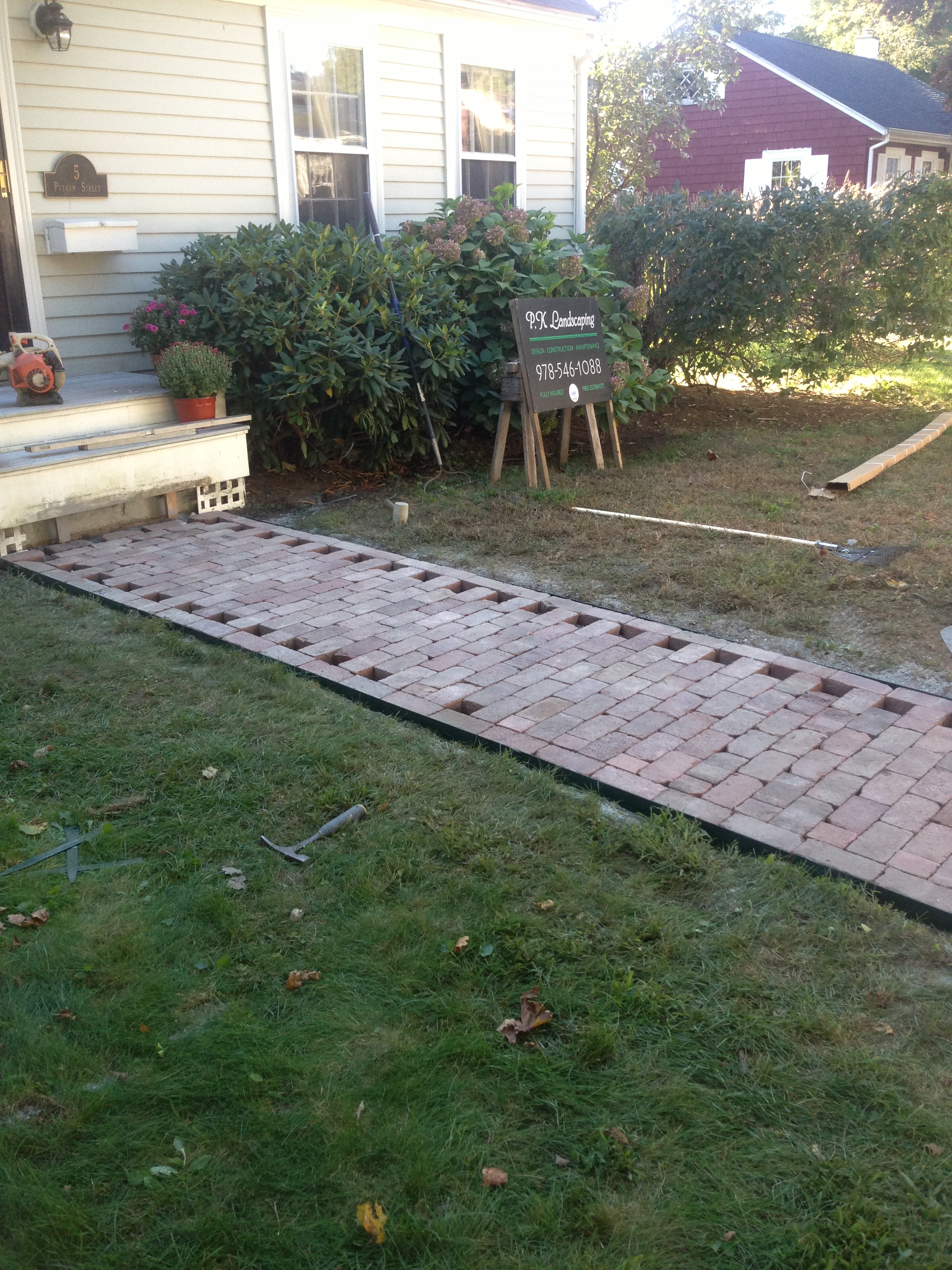 Recycled Brick Walkway