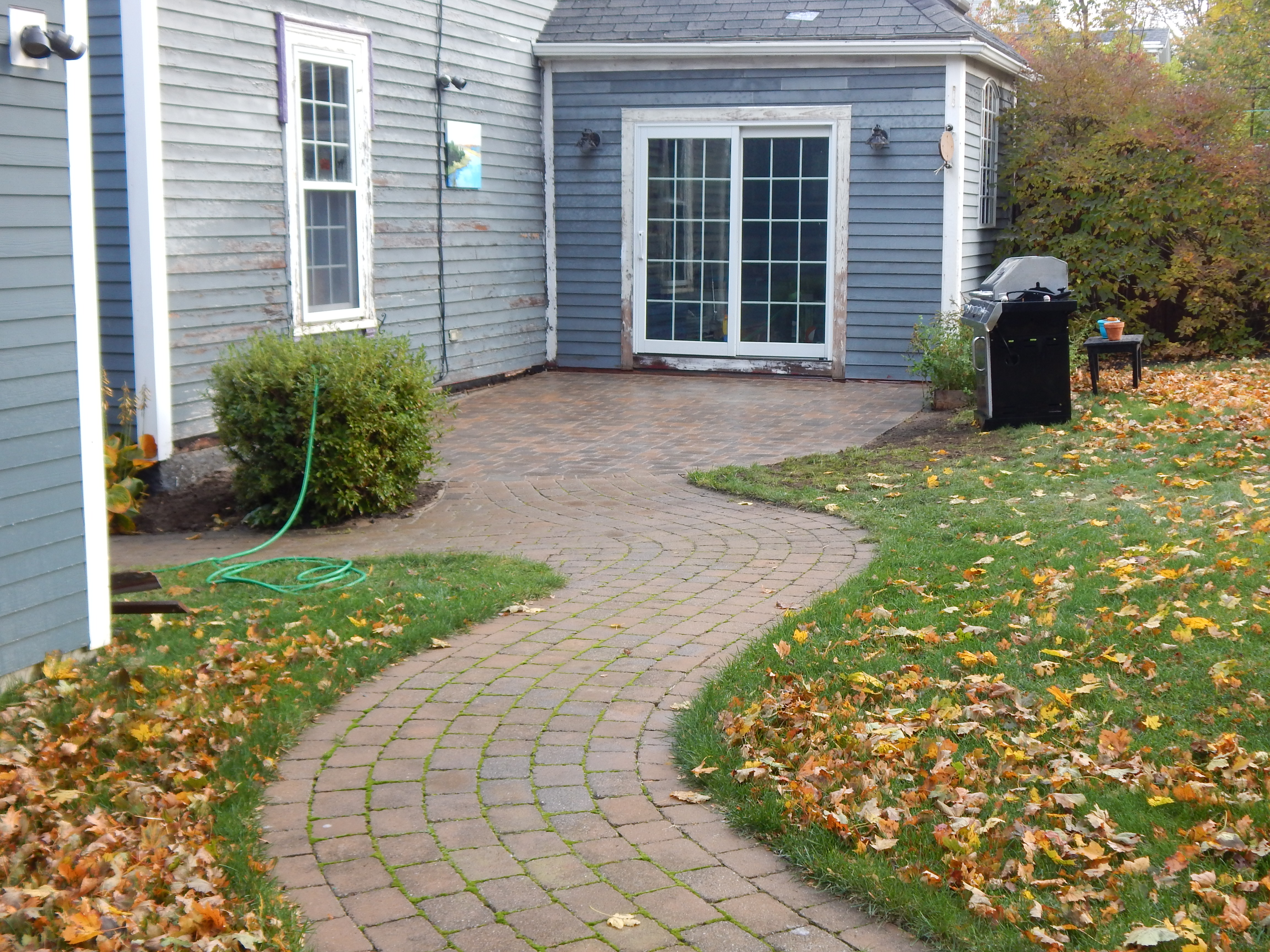 Recycled Brick Walk and Patio