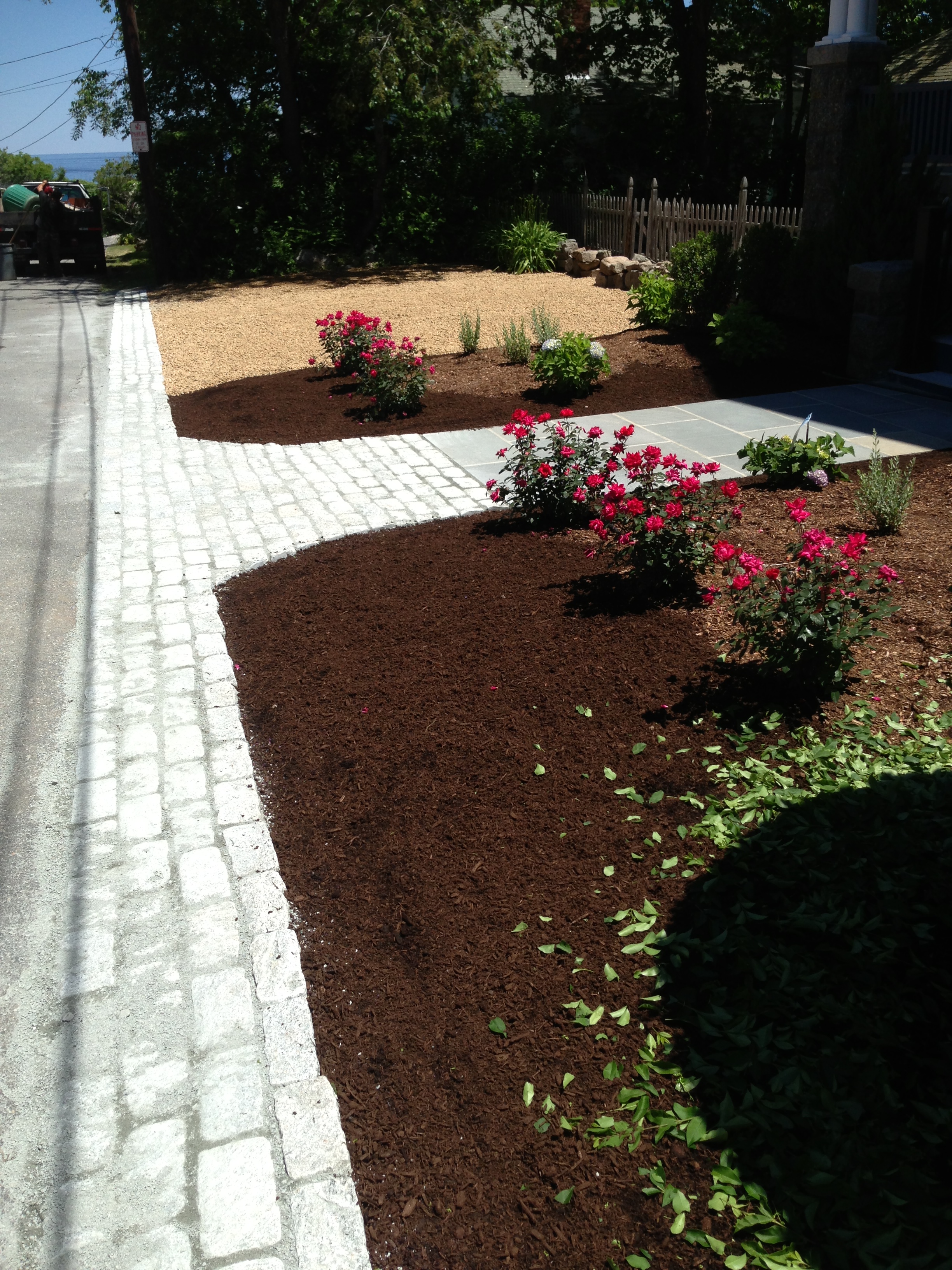 Cobbles Apron & Bluestone Walkway