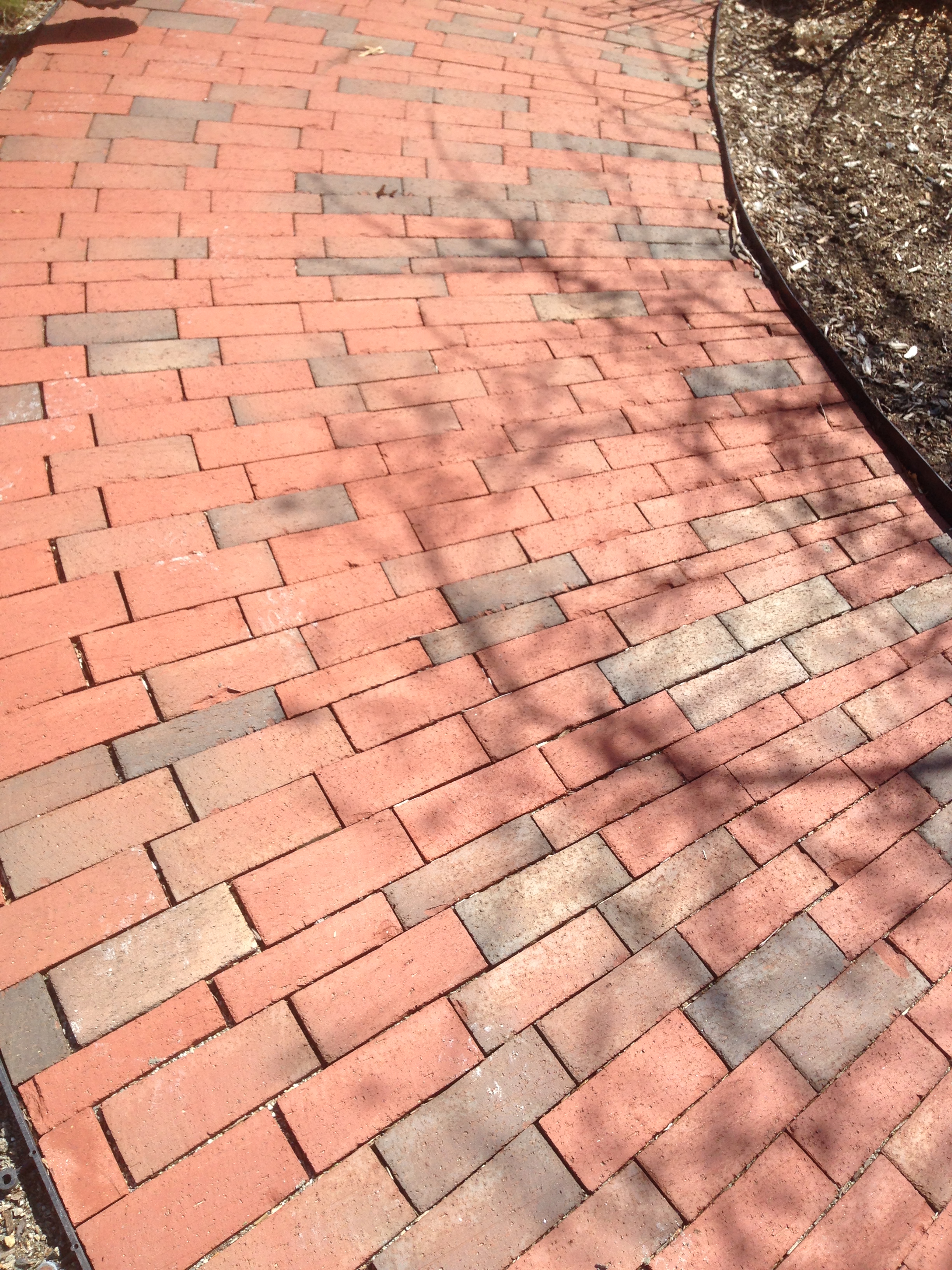 New Brick Radius Walkway