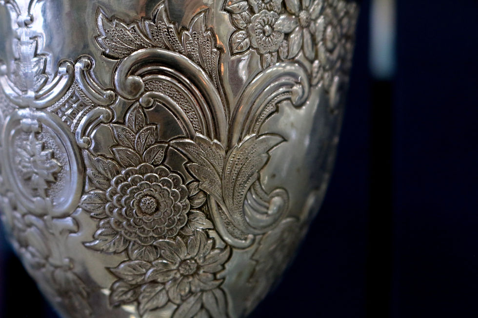 Ornate Silver Vase