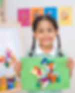 Muchacha de la clase de arte
