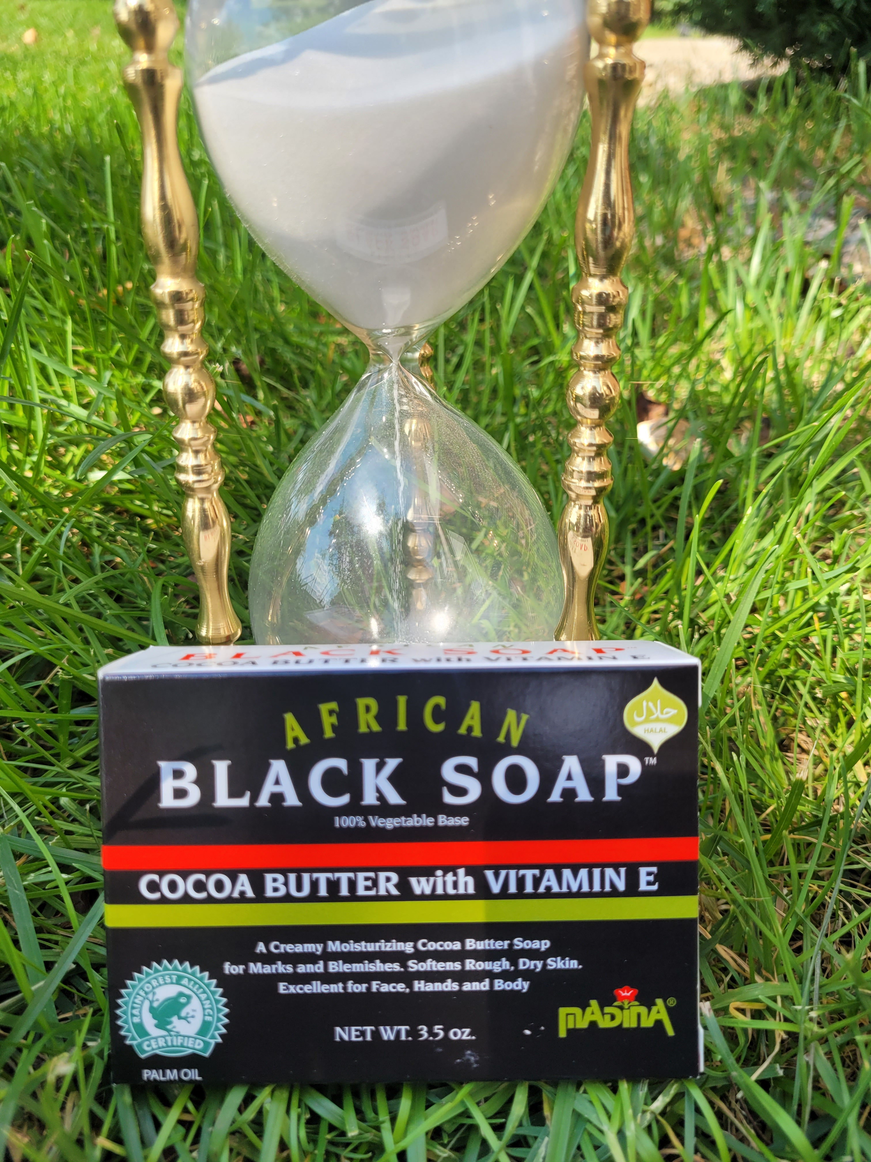 African Black Soap- Cocoa Butter w/ Vitamin E