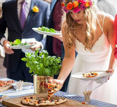 Bröllopscatering med napolitansk pizza