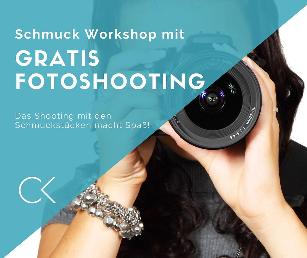 JGA Düsseldorf freut sich auf ein gratis Fotoshooting mit Schmuck Workshop in Bonn.