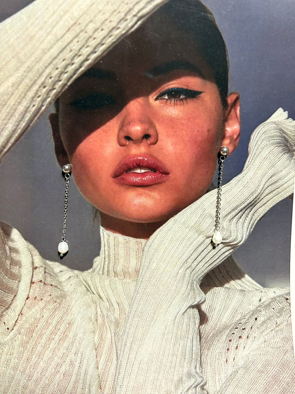 Thumbnail: Classic Freshwater Pearl - Drop Earrings