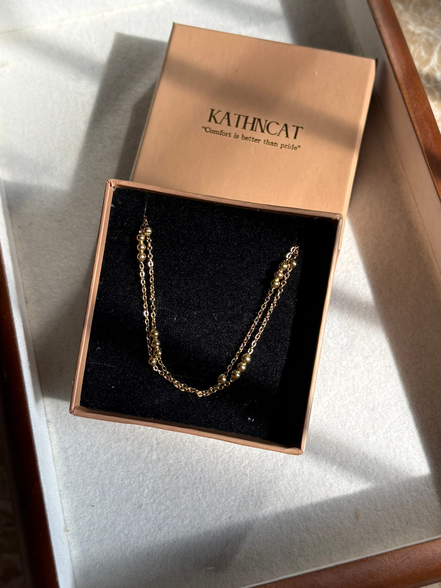 Layering Necklace - Small ball 2