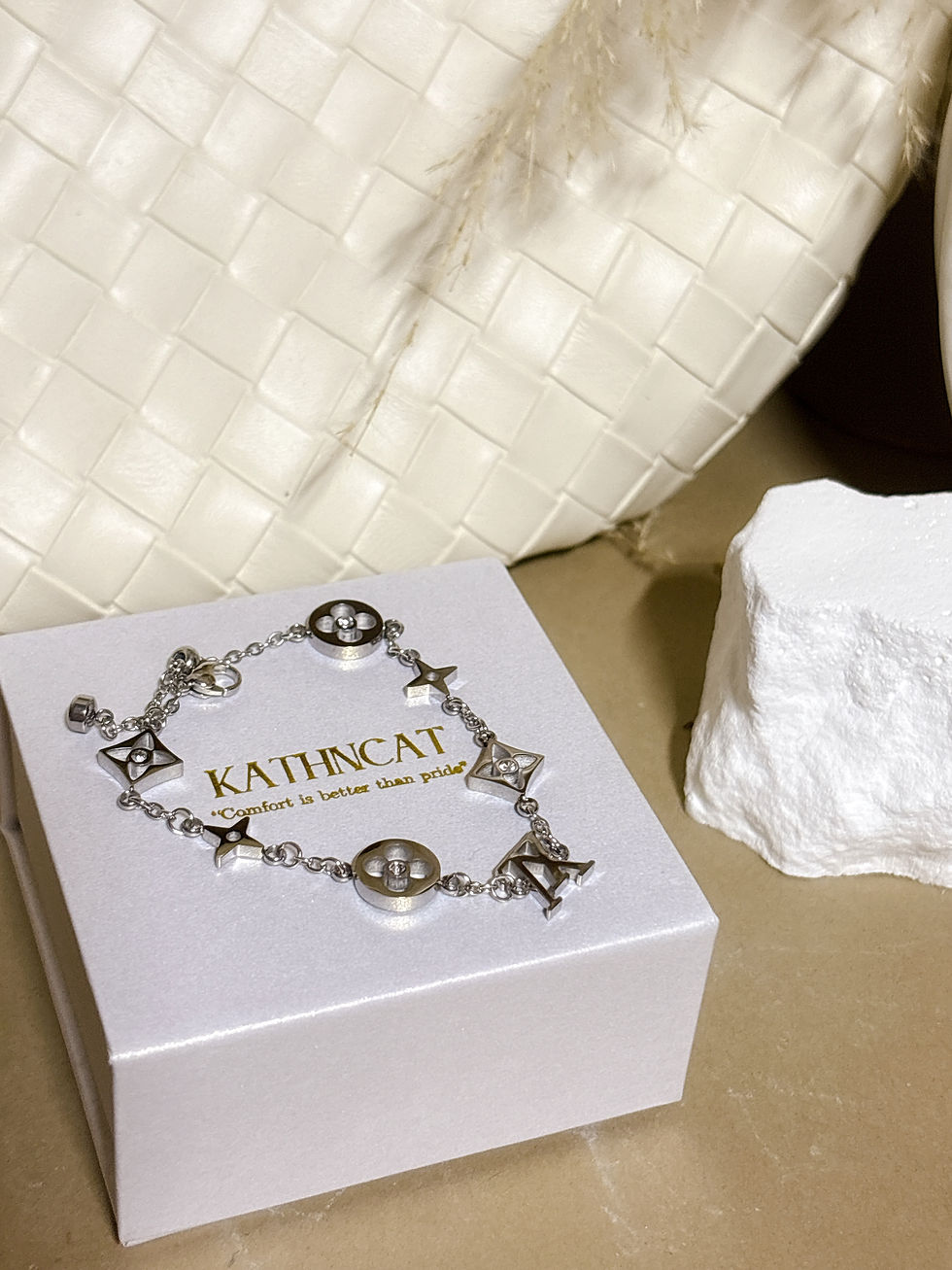 Thumbnail: Blossom with Letter Bracelet