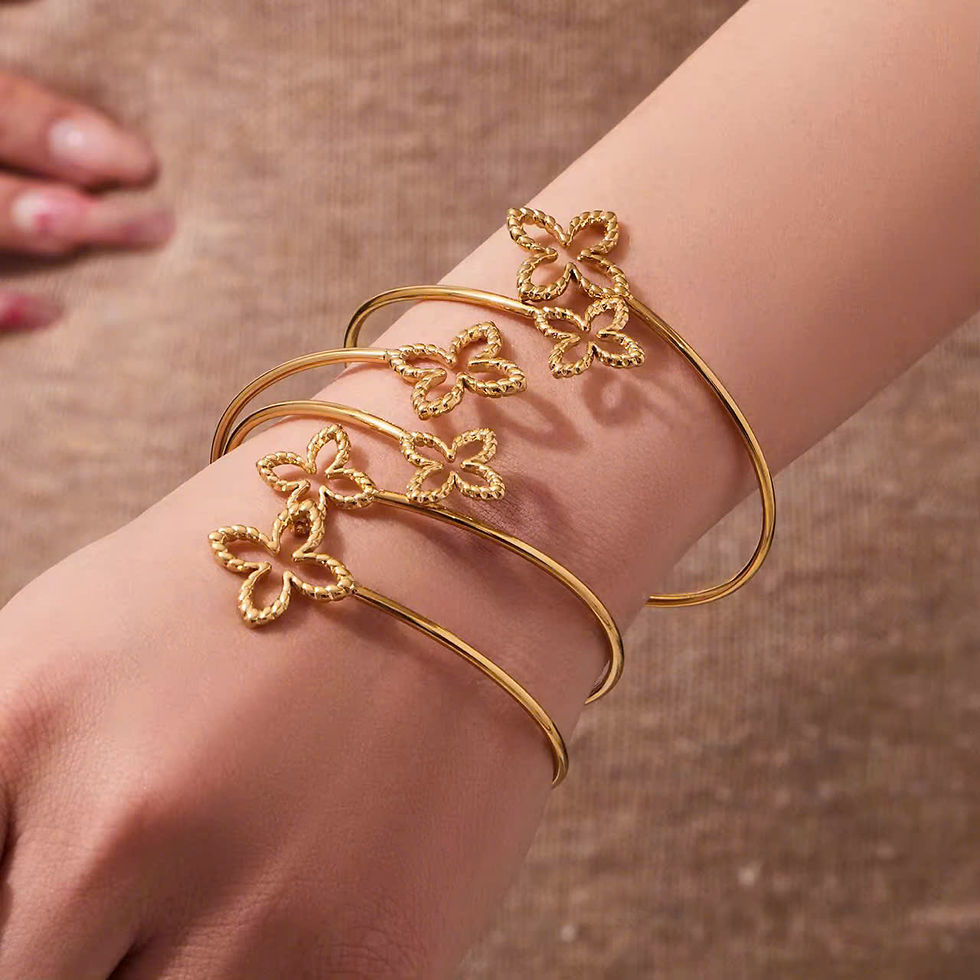 Thumbnail: Hollow flower Bangle
