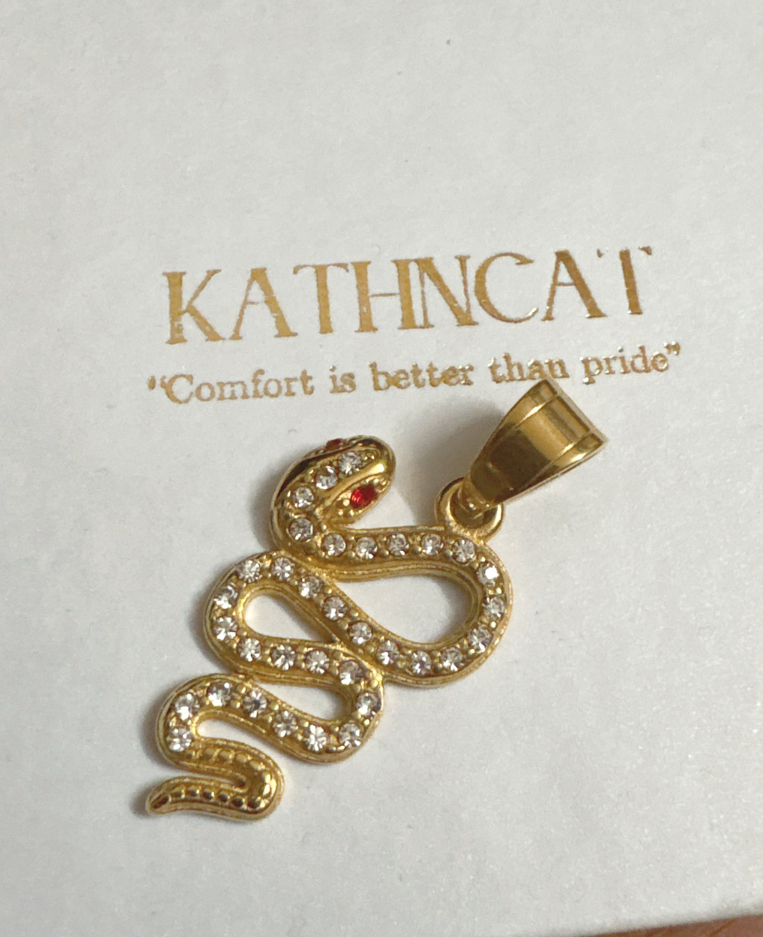 Red Eyes Snake Pendant