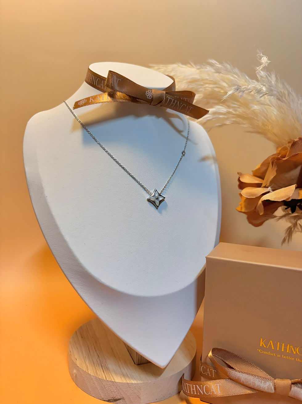 Hình thu nhỏ: Rhombus Jelly Blossom Necklace