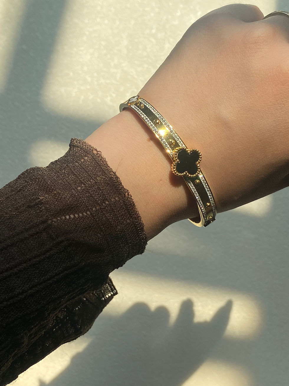 Hình thu nhỏ: Four-leaf Clover Bangle - Band