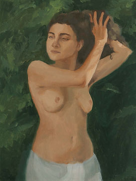 Les femmes au jardin : Lili de face